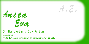 anita eva business card